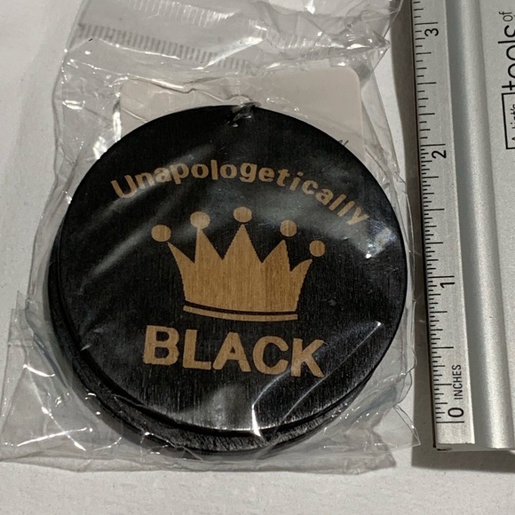 Lg. Wooden Fashion Statement Earrings - Picture 2 of 2